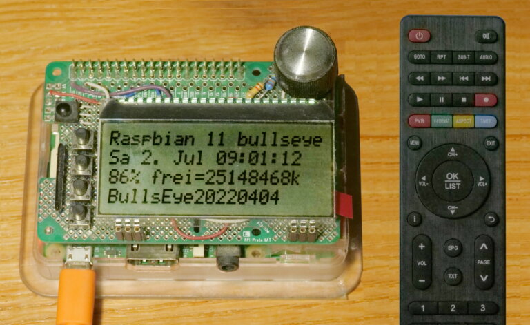 Raspberry Pi Display, TSOP 4838 als IR-Detektor zur Infrarot Steuerung über LIRC